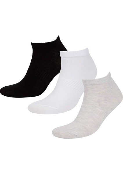 Erkek 3'lü Pamuklu Patik Çorap C0111AXNS