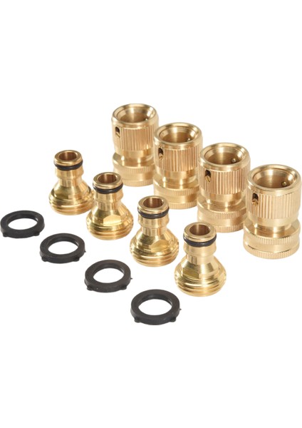 Bahçe Hortumu Hızlı Konektör Katı Pirinç, 3/4 Inç Gt Iplik Takma Sızdırmaz Su Hortumu Kadın ve Erkek Adaptör (4 Set) (Yurt Dışından) modelleri