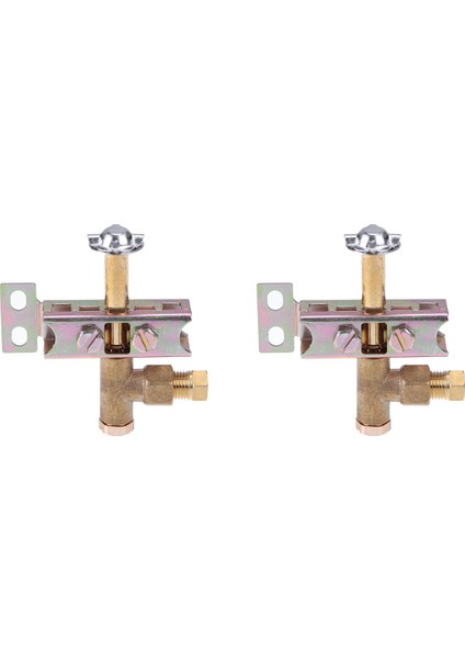 2x Pilot Brülör Tek Yönlü Alev Braketi Doğal Veya Lp Gaz 3 Delikli Propan /bütan Ağır Pilot Montajı Olabilir (Yurt Dışından)