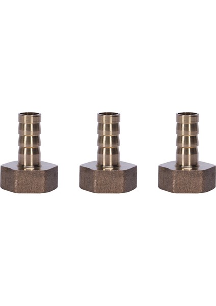 3x Altın Pirinç Farklı 10MM Hortum Barb 1/2 Inç Npt Dişi Iplik Düz Konektör (Yurt Dışından)