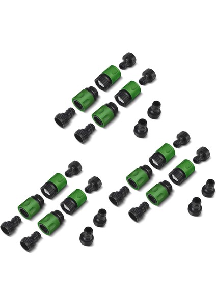 Bahçe Hızlı Bağlantı Serbest Bırakma Su Hortum Bağlantıları Plastik Konektörler, Erkek ve Kadın 3/4 Inç Gt 30 Pcs (Yurt Dışından)