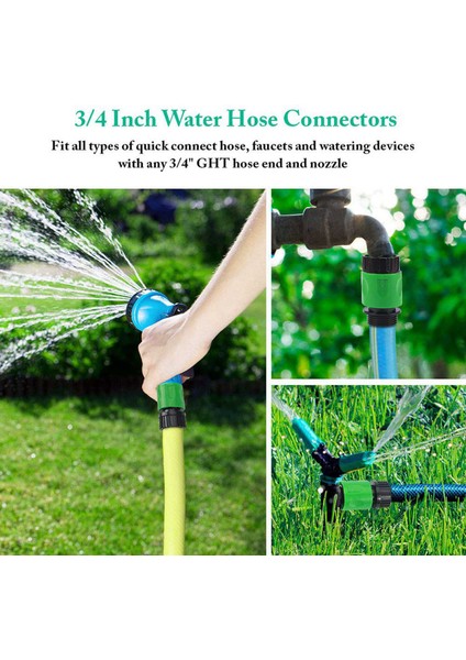 Bahçe Hızlı Bağlantı Serbest Bırakma Su Hortum Bağlantıları Plastik Konektörler, Erkek ve Kadın 3/4 Inç Gt 30 Pcs (Yurt Dışından) indirimleri