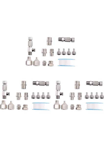 42PCS Airbrush Adaptör Seti, Airbrush Hızlı Serbest Bırakma Bağlantısı Bağlantıları, Airbrush Adaptör Kiti Takma Konektör Kiti (Yurt Dışından)