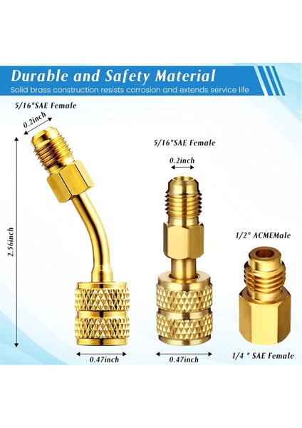 Ac R134A Adaptör Hızlı Kuplör Kiti, R134A Tank Tap Valfı R134A Ila R22/410A Klima Soğutma Sistemi (Yurt Dışından) fırsatları