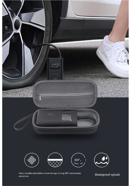 Xiaomi 1s Için Pompa Çantası Taşınabilir Elektrikli Hava Kompresörü 1s Mobil Hava Kompresör Aksesuarları Aracı Torbası Siyah &amp; Gri (Yurt Dışından) fiyatları