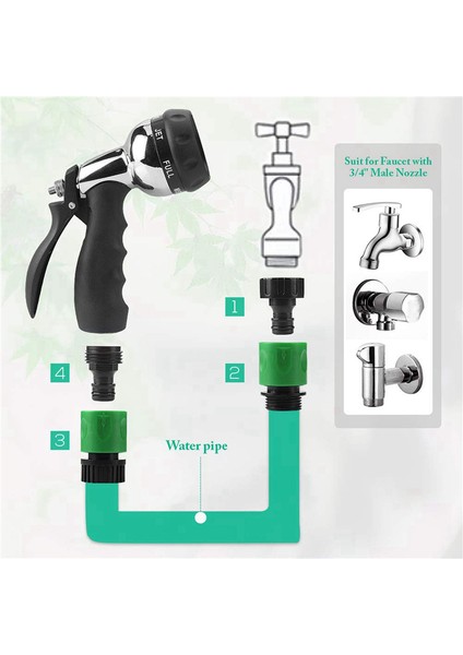 Bahçe Hızlı Bağlantı Serbest Bırakma Su Hortum Bağlantıları Plastik Konektörler, Erkek ve Kadın 3/4 Inç Gt 40 Pcs (Yurt Dışından) modelleri