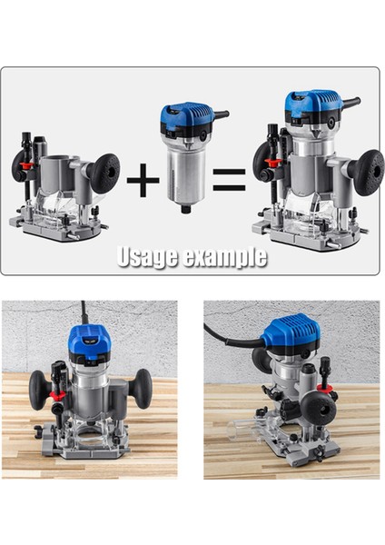 Kompakt Dalma Yönlendirici Freze Kesme Makinesi Tabanı Kalibre 65MM Kırpma Makinesi Güç Alet Aksesuarları Için Uygun (Yurt Dışından) modelleri