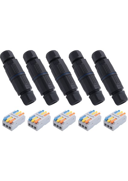 5pcs IP68 Su Geçirmez Bağlantı Kutusu, 3.5-10MM Tel Aralığı (Ac 250V, 16A) Için Dış Mekan Elektrik Kablo Konnektörü 4 Pin (Yurt Dışından) modelleri