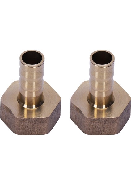 2x Altın Pirinç Farklı 10MM Hortum Barb 1/2 Inç Npt Dişi Iplik Düz Konektör (Yurt Dışından)