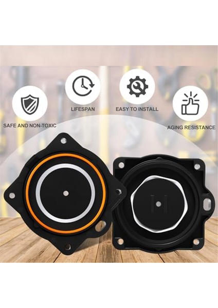 Hi Blow HP60/ Hp-80 Havalandırıcılarla Uyumlu Hava Pompası Yeniden Oluşturma Kiti 4 Diyafram, Vida ve Güvenlik Pimleri Içerir (Yurt Dışından) modelleri