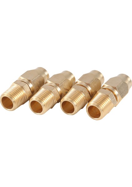 1/4 Inçlik Kimlik Hortumu Için 4pcs Pirinç Pnömatik Replasman Montajı x 1/4 Inç Npt Sert, Katı Pirinç Yeniden Kullanılabilir Hava Hortumu Ekleyici (Yurt Dışından) fırsatları