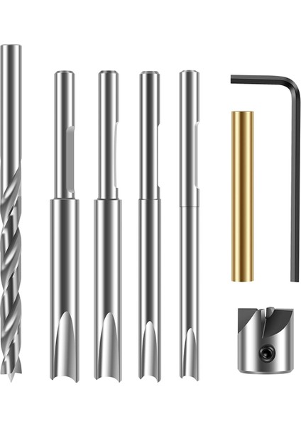 8 Adet Kalem Namlu Düzeltici Kiti Yüksek Hızlı Çelik Kalem Fabrikası 3/4inch Kesme Kafası Ağaç Fabrikası Fabrikası Düzeltici Kesici (Yurt Dışından)