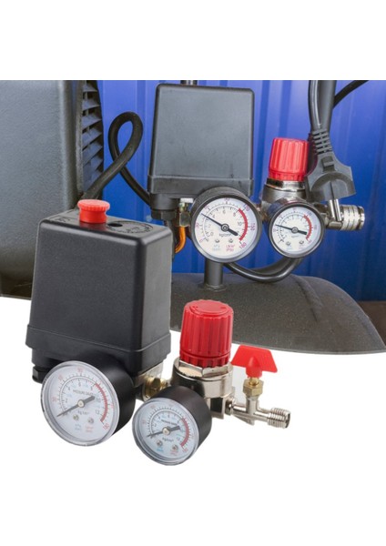 Hava Kompresörü Basınç Anahtarı Kontrolü 15A 240V/AC Ayarlanabilir Hava Regülatör Valfi Kompresörü Dört Delik (Yurt Dışından) fiyatları