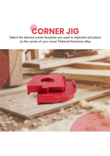 Alüminyum Alaşım Yarıçapı Jig Yönlendirici Şablonları, Yuvarlak Köşeleri Yönlendirme Için Radius Quick-Jig Yönlendirici Bit Şablonları, 2 Set (Yurt Dışından) indirimleri