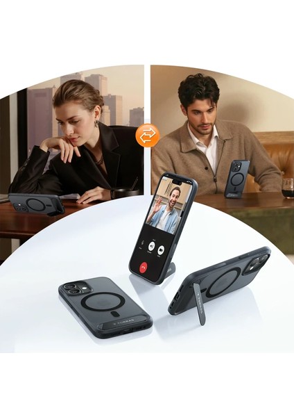 Apple iPhone 17 P Stand Serisi Magsafe Kılıf - Siyah fırsatları