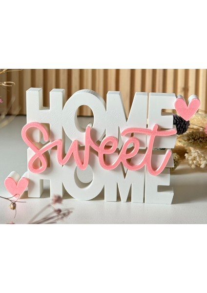Home Sweet Home – Dekoratif Kahve Köşesi - Duvar Panosu - Rustik Duvar Süsü -Farklı Renk Seçenekleriyle