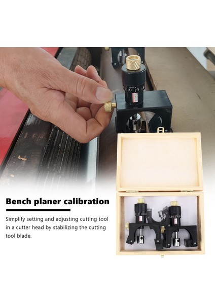 2x Ayarlanabilir Planer Bıçak Kesici Kalibratör Ayarı Jig Gauge Ahşap Işleme Aracı (Yurt Dışından) indirimleri