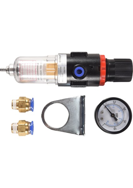 Hava Filtresi Basınç Regülatörü 1/4 Inç AFR2000 Su Ayırıcısı Hava Aracı 10 mm Konektörlü Kompresör Filtresi (Yurt Dışından)