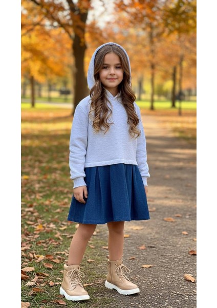 Kapüşonlu Kız Çocuk Elbise fiyatları