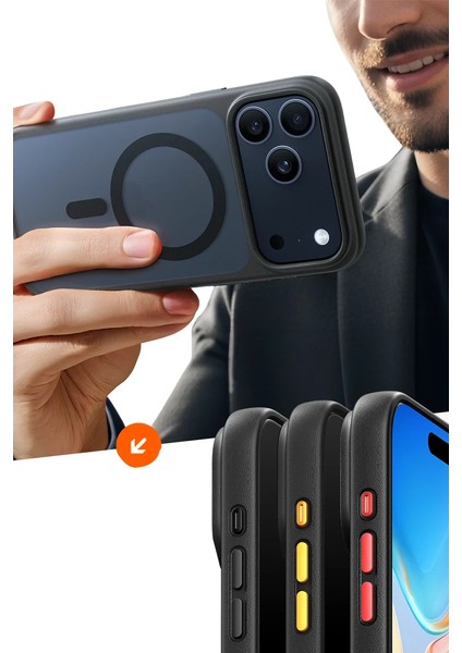 Apple iPhone 17 Pro Guardian Magsafe Kılıf - Siyah modelleri