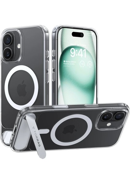 Apple iPhone 17 P Stand Serisi Magsafe Kılıf - Şeffaf