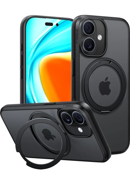 Apple iPhone 17 O Stand Pro Serisi Magsafe Kılıf - Siyah