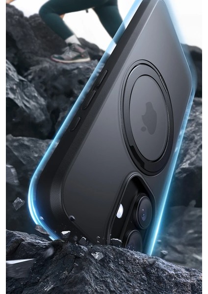 Apple iPhone 17 O Stand Pro Serisi Magsafe Kılıf - Siyah fırsatları