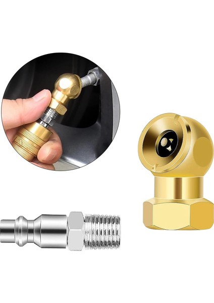 4pcs 1/4inch Hava Chuck Lastik Basınç Kapakları Taşınabilir Hava Chuck Pirinç Topu Şişirme, Şişirme Ölçer Için Kompresör Için (Yurt Dışından) fiyatları