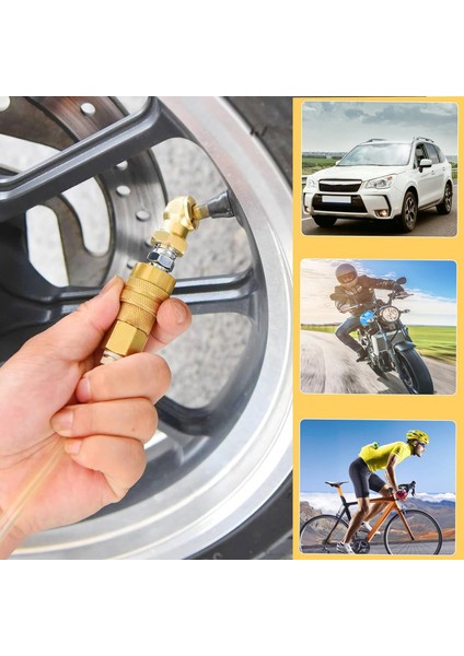 4pcs 1/4inch Hava Chuck Lastik Basınç Kapakları Taşınabilir Hava Chuck Pirinç Topu Şişirme, Şişirme Ölçer Için Kompresör Için (Yurt Dışından) indirimleri