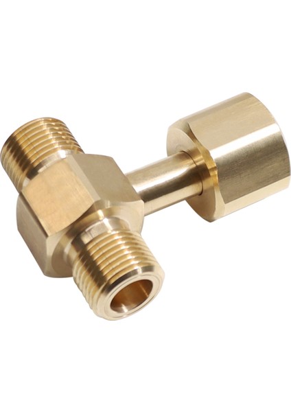 Co2 Tank Adaptörü, Soda Silindir Pirinç Co2 Silindir Tankı W21.8-14 Adaptör Dönüştürücü Tee Adaptörü T-Apactor 1 Ila 2 W21.8-14 (Yurt Dışından)