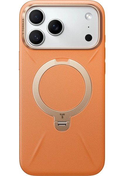 Apple iPhone 17 Pro Max O Stand Spin Vegskin Serisi Magsafe Kılıf - Turuncu fiyatları