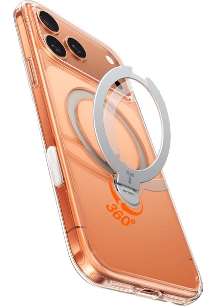 Apple iPhone 17 Pro O Stand Spin Serisi Magsafe Kılıf - Şeffaf fırsatları