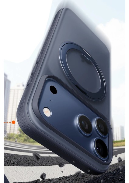 Apple iPhone 17 Pro Max O Stand R Fitness Serisi Magsafe Kılıf - Lacivert indirimleri