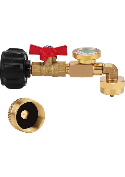 2x Qcc1 Propan Doldurma Dirsek Adaptörü Propan Tank Göstergesi, 90 Derece Propan Doldurma Adaptörü Açma Kontrol Valfı (Yurt Dışından) fiyatları