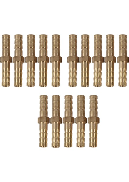 15PCS 6mm Iç Çaplı Hava Gazı Düz Hortum Boru Barb Kuplör Konnektörü (Yurt Dışından)