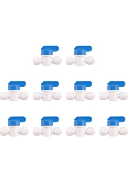 Çap Bilyalı Valf Hızlı Bağlantı Montajı 1/4 x 1/4 Inç Od Valf Su Sistemi (Paket 10) (Yurt Dışından) modelleri