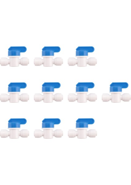 Çap Bilyalı Valf Hızlı Bağlantı Montajı 1/4 x 1/4 Inç Od Valf Su Sistemi (Paket 10) (Yurt Dışından) fırsatları