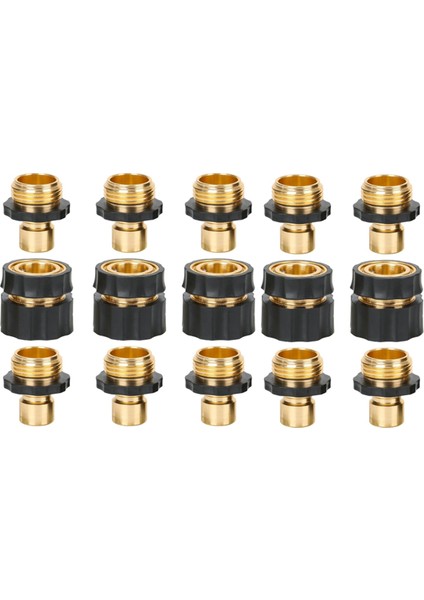 Bahçe Hortumu Hızlı Bağlantı Tespitleri Su Durağı, Metal Hortum Hızlı Bağlantı Bağlantıları, 3/4 Inç Ght Hızlı Konektör Seti (Yurt Dışından)