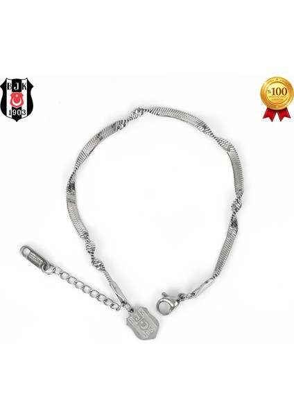 Singapur Çelik Bileklik Unisex Tasarım 19 cm Paslanmaz Çelik ile Uzun Ömürlü