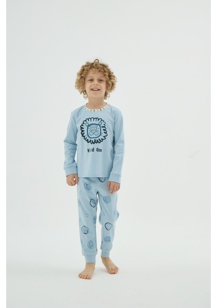 Erkek Çocuk Baskılı Desenli Uzun Kollu Pijama Takımı C6T1N98 fiyatları