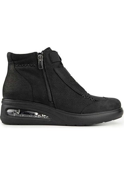 Baie Anatomik Air Max Tabanlı Hakiki Deri Kadın Bot