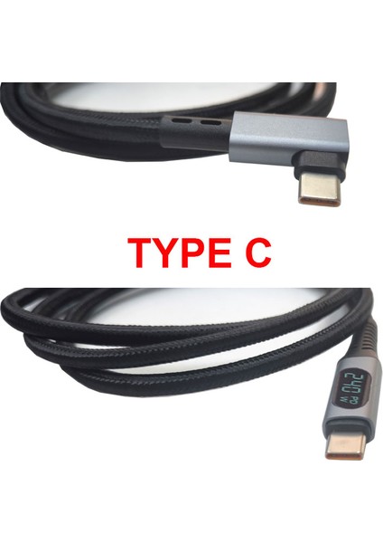 USB Type C 4.0 8k 60 Hz Görüntü Desteği 90 Derece Dijital Göstergeli 1m fırsatları