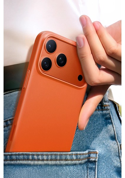 Apple iPhone 17 Pro Slimfit Magsafe Kılıf - Turuncu modelleri