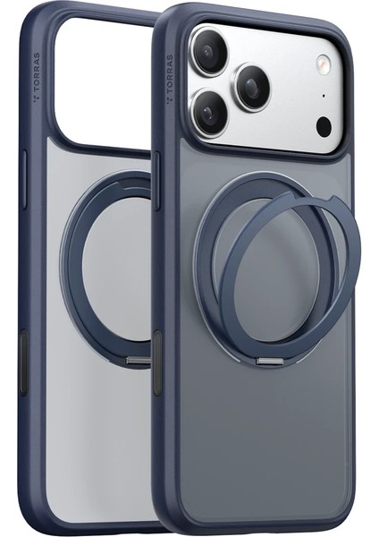 Apple iPhone 17 Pro O Stand Pro Serisi Magsafe Kılıf - Lacivert