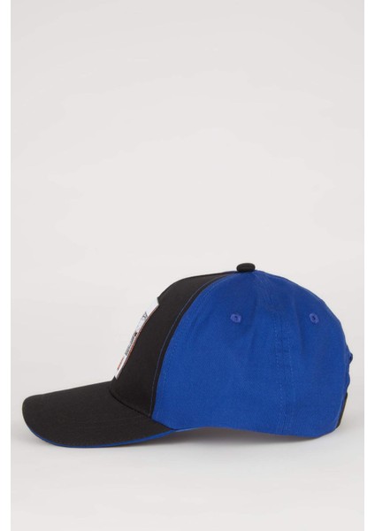 Erkek Çocuk Etiket Baskılı Pamuklu Beyzbol Basketbol Şapkası