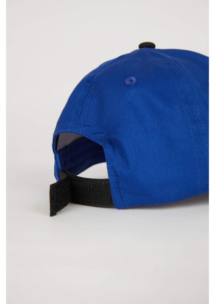 Erkek Çocuk Etiket Baskılı Pamuklu Beyzbol Basketbol Şapkası