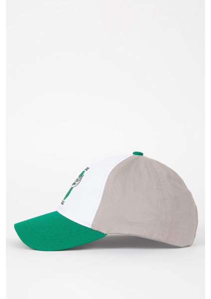 Erkek Çocuk Nakışlı Pamuklu Beyzbol Basketbol Şapkası