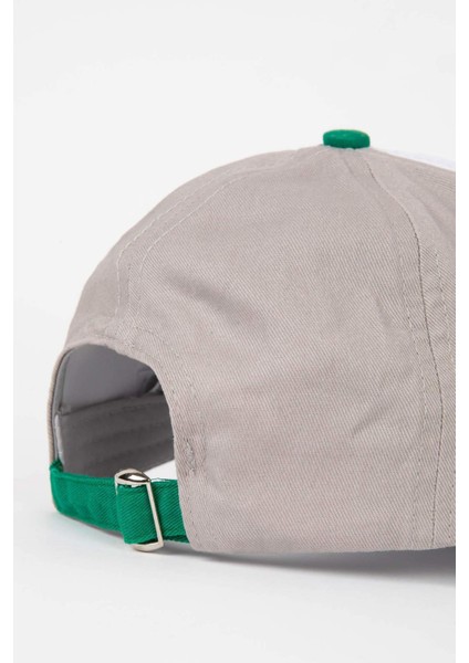 Erkek Çocuk Nakışlı Pamuklu Beyzbol Basketbol Şapkası