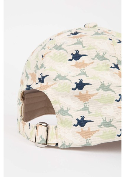 Erkek Çocuk Desenli Pamuklu Beyzbol Basketbol Şapkası X0299A624SM