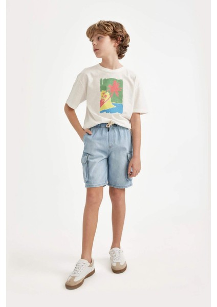 Erkek Çocuk Jean Şort C0578A824HS